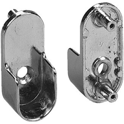 30% OFF Doweled Oval Closet Rod Support, Chrome