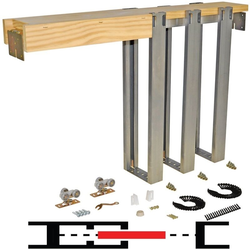 48 Inch x 80 Inch Maximum Door Size Pocket Door Frame Set, 1560 Series, 200 Lbs Load Bearing
