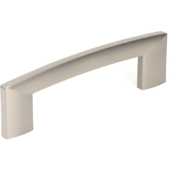 Villon 4 Inch Center to Center Dull Satin Nickel Cabinet Pull