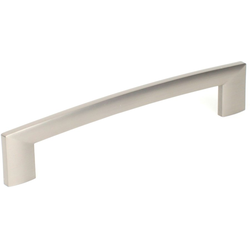 Villon 6-5/16 Inch Center to Center Dull Satin Nickel Cabinet Pull