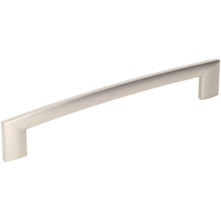 Villon 7-9/16 Inch Center to Center Dull Satin Nickel Cabinet Pull