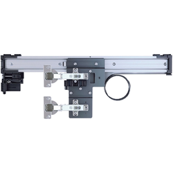 Accuride 1532-PO, 47" to 70" Height, Trimmable 39" Length Synchronized Soft-Close Partial Overlay Pocket Door Slide for 3/4"-1-1/4" Door Thickness , Includes 2 Slides, 4 Hinges and Plates