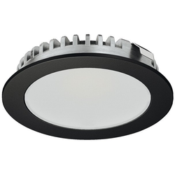 Loox 3094 Recess Mount Spot Light, 24V/2.5W, 3000K Warm White, Surface Mount Trim Available, Light Lead Included, Black