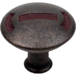 Medieval 1-3/16 Inch Diameter Olde Iron Rust Cabinet Knob