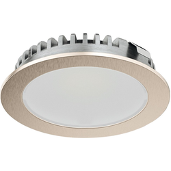  Loox 3094 Recess Mount Spot Light, 24V/2.5W, 3000K Warm White, Surface Mount Trim Available, Light Lead Included, Stainless Steel/Nickel Plated