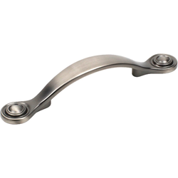 Baroque II 3 Inch Center to Center Brushed Antique Pewter Cabinet Pull