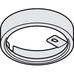 2-1/2 Inch Diameter Round Surface Mount Trim Ring For Häfele Loox LED 2094/3094 Puck Light, White