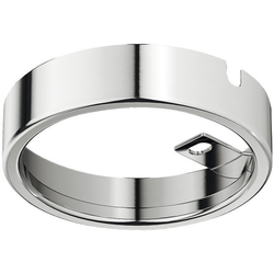 2-1/2 Inch Diameter Round Surface Mount Trim Ring For Häfele Loox LED 2094/3094 Puck Light, Chrome