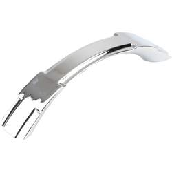 Medieval 3-3/4 Inch Center to Center Polished Chrome Cabinet Pull