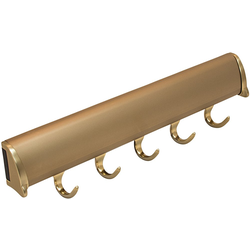 20% OFF 11-7/8 Inch Length TAG Synergy Elite Belt Rack, Full Extension Slide, 5 Hooks, Matt Gold