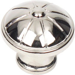 Cali 1-1/4 Inch Diameter Polished Nickel Cabinet Knob