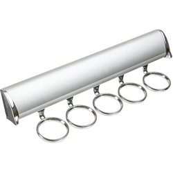 20% OFF 13-7/8 inch Length TAG Synergy Elite Full Extension Slide Scarf Rack, 6 Hooks, Matt Aluminum/Chrome