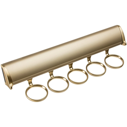 20% OFF 11-7/8 Inch Length TAG Synergy Elite Full Extension Slide Scarf Rack, 5 Hooks, Matt Gold
