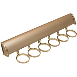 20% OFF 13-7/8 inch Length TAG Synergy Elite Full Extension Slide Scarf Rack, 6 Hooks, Matt Gold
