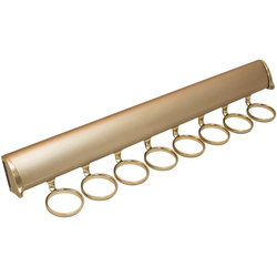 20% OFF 17-7/8 Inch Length TAG Synergy Elite Full Extension Slide Scarf Rack, 8 Hooks, Matt Gold