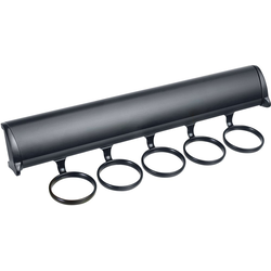 20% OFF 11-7/8 Inch Length TAG Synergy Elite Full Extension Slide Scarf Rack, 5 Hooks, Black