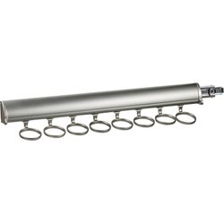 20% OFF 17-7/8 Inch Length TAG Synergy Elite Full Extension Slide Scarf Rack, 8 Hooks, Slate