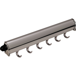 20% OFF 15-1/4 Inch Length TAG Synergy Elite Fixed Belt Rack, 6 Hooks, Polished Chrome