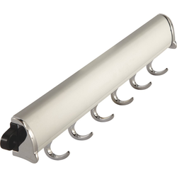20% OFF 15-1/4 Inch Length TAG Synergy Elite Fixed Belt Rack, 6 Hooks, Matt Aluminum/Chrome