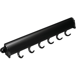 20% OFF 15-1/4 Inch Length TAG Synergy Elite Fixed Belt Rack, 6 Hooks, Black