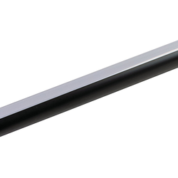 48 Inch Length TAG Synergy Elite Wardrobe Tube With LED Lighting Slot (No LED), Black/Black Insert