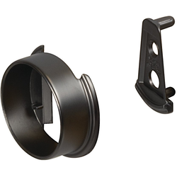 20% OFF 1-1/4 Inch Diameter TAG Synergy Elite Wardrobe Tube End Cap Support For 8 Foot Rods, Slate Gray
