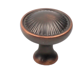 Sunglow 1-3/16 Inch Diameter Antique Bronze Copper Cabinet Knob