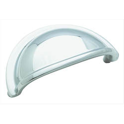 Clearance Sale, Solid Brass 3 Inch Center to Center Polished Chrome Cabinet Cup Pull