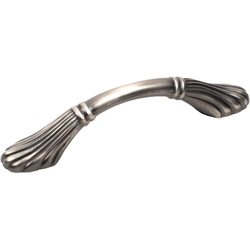 Orchid 3-3/4 Inch Center to Center Antique Pewter Cabinet Pull