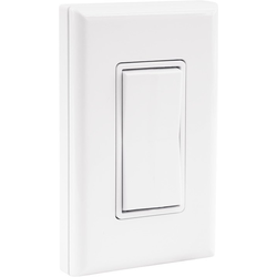 4-1/2 Inch Height Battery-Free Wall Switch, White
