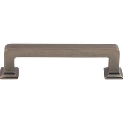 3-3/4 Inch Center to Center Transcend Ascendra Cabinet Pull, Ash Gray