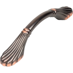 Orchid 3-3/4 Inch Center to Center Regent Bronze Cabinet Pull