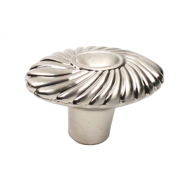 Orchid 1-5/8 Inch Diameter Satin Nickel Cabinet Knob