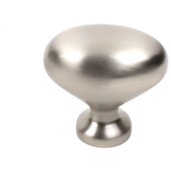 Glacier 1-3/8 Inch Diameter Dull Satin Nickel Cabinet Knob