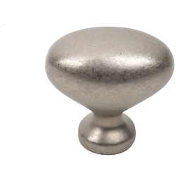Glacier 1-3/8 Inch Diameter Weathered Nickel Cabinet Knob