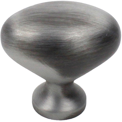 Glacier 1-3/8 Inch Diameter Weathered Pewter Cabinet Knob