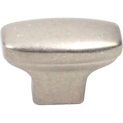 Glacier 1-1/2 Inch Diameter Weathered Nickel Cabinet Knob