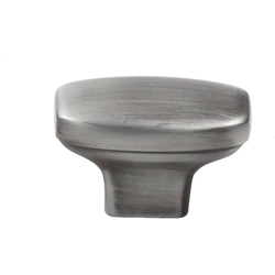 Glacier 1-1/2 Inch Diameter Weathered Pewter Cabinet Knob