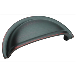 Clearance Sale, Solid Brass 3 Inch Center to Center Oil Rubbed Bronze Cabinet Cup Pull