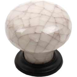 Nordic II 1-3/8 Inch Diameter Oil Rubbed Bronze/Brown Crackle Cabinet Knob