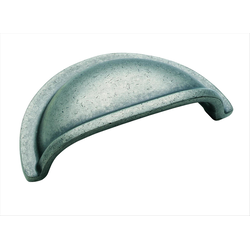 Clearance Sale, Solid Brass 3 Inch Center to Center Weathered Nickel Cabinet Cup Pull