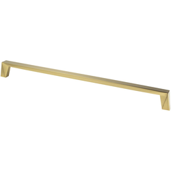 18 Inch Center to Center Swagger Collection Contemporary Style Appliance Pull, Modern Brushed Gold