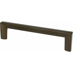 5 Inch Center to Center Metro Collection Contemporary Style Cabinet Pull, Toasted Bronze