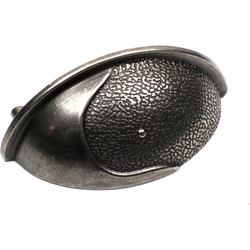Dynasty 3 Inch Center to Center Antique Pewter Cabinet Cup Pull