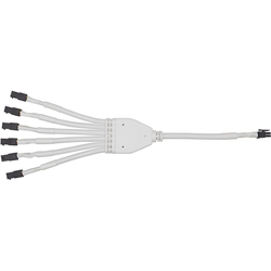 4 Position, 6 Output Adaptor, White