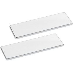 Mounting Plates, Set of 2, Silver