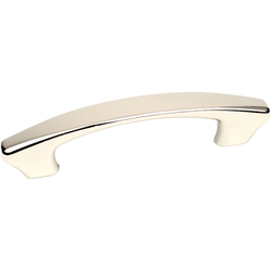 Sierra 3-3/4 Inch Center to Center Polished Nickel Cabinet Pull