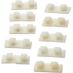 10 pcs Wire Management Adhesive Clips, White