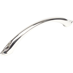Luna 5-1/16 Inch Center to Center Polished Nickel Cabinet Pull