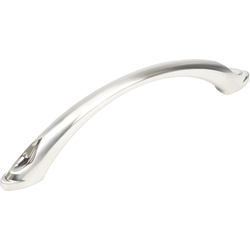 Luna 5-1/16 Inch Center to Center Satin Nickel Cabinet Pull